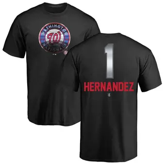 Men's Cesar Hernandez Washington Nationals Black Midnight Mascot T-Shirt